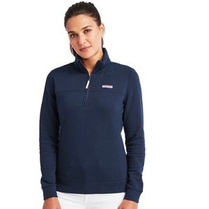 Vineyard Vines Womens Quarter Zip Shep Sweatshirt